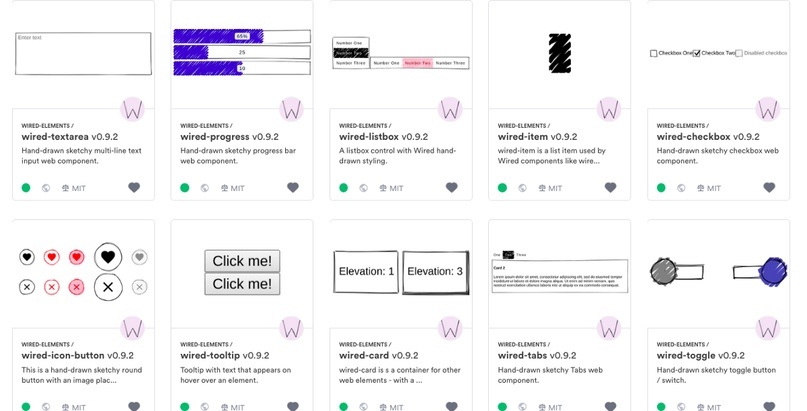 веб-компоненты wired-elements с bit