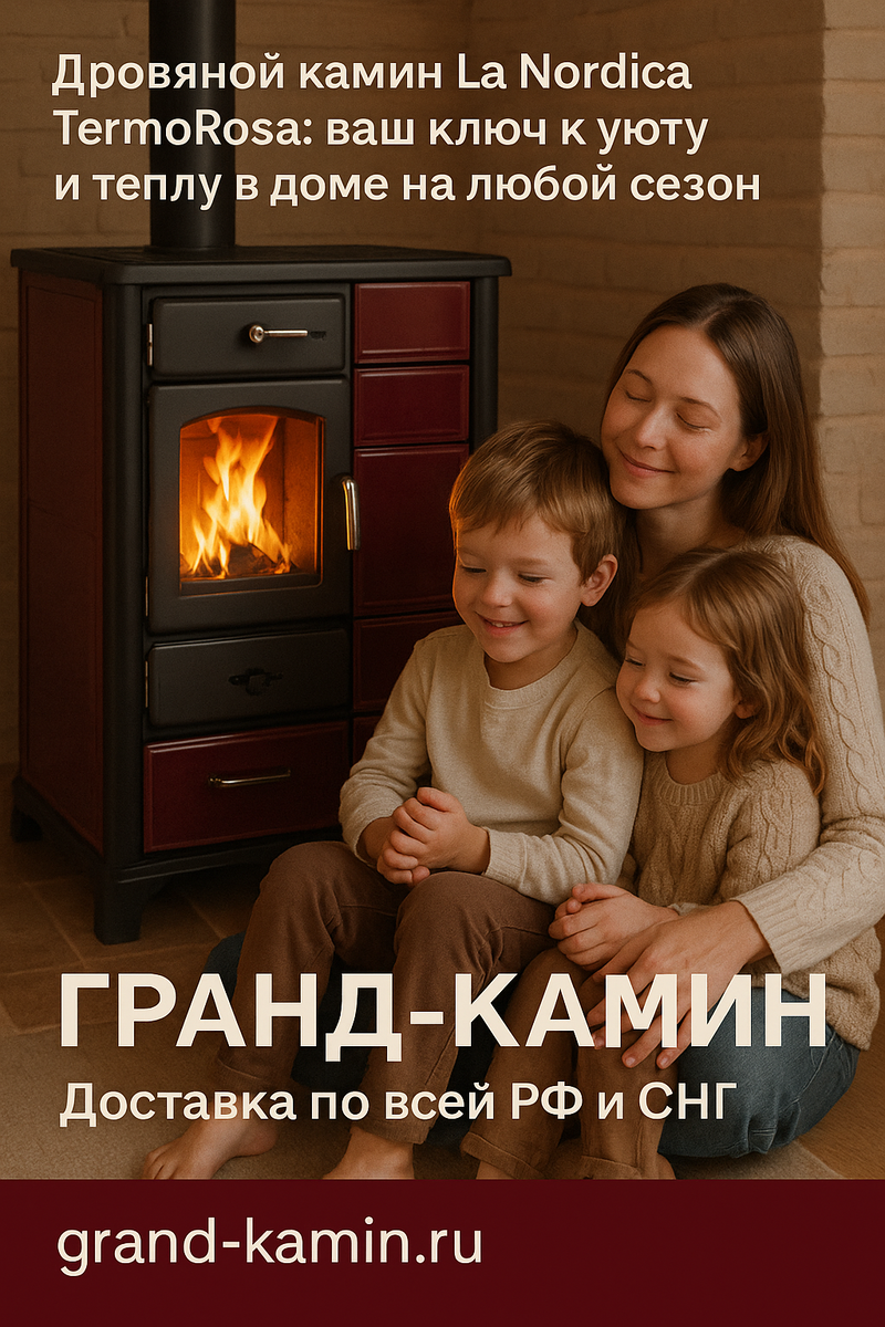    Дровяной камин La Nordica TermoRosa: ваш ключ к уюту и теплу в доме на любой сезон Kamin