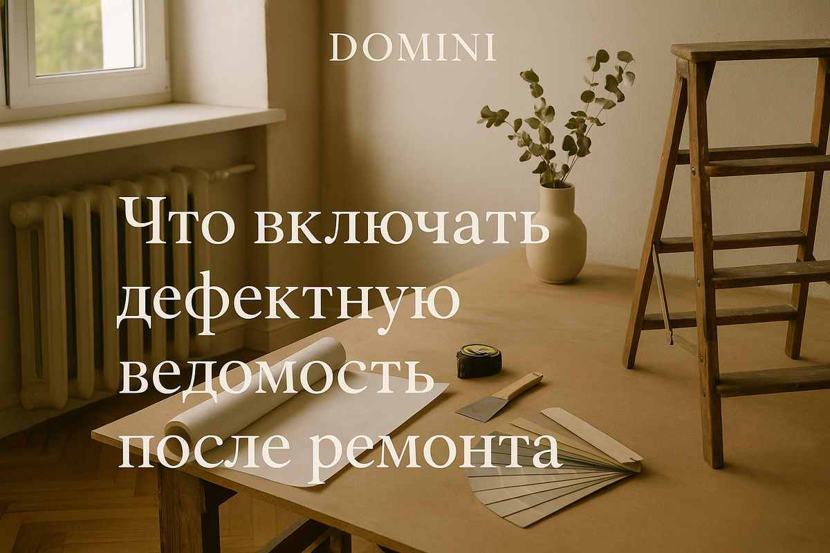    Как составить дефектную ведомость после ремонта в Москве?