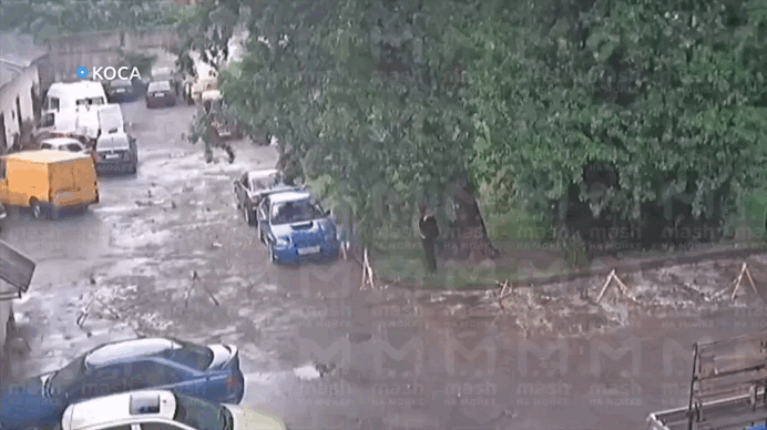 Кадры с Telegram-канала Mash на Мойке