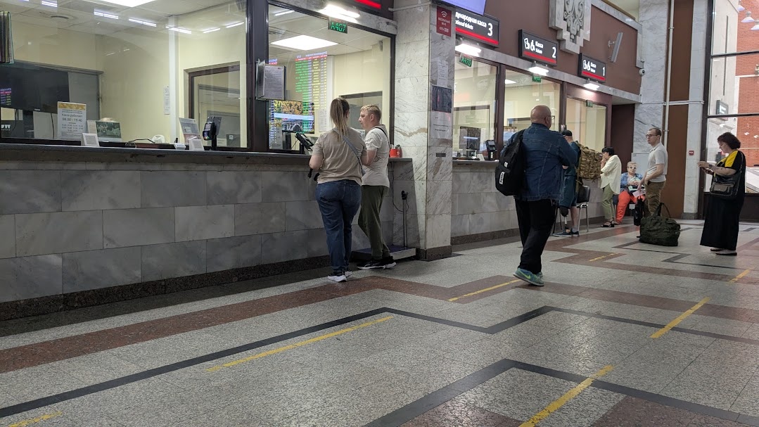 Центральные билетные кассы на Казанском вокзале. Фото автора