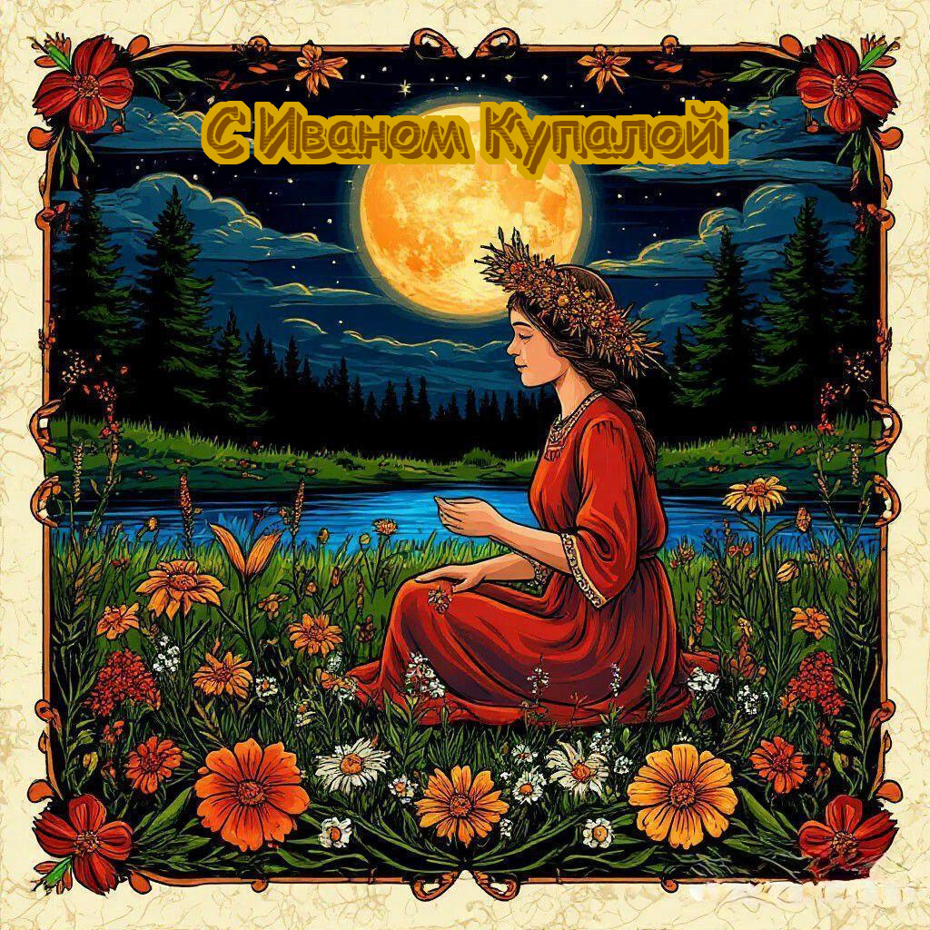 Фото создано «Известиями»
Открытка на Ивана Купалу