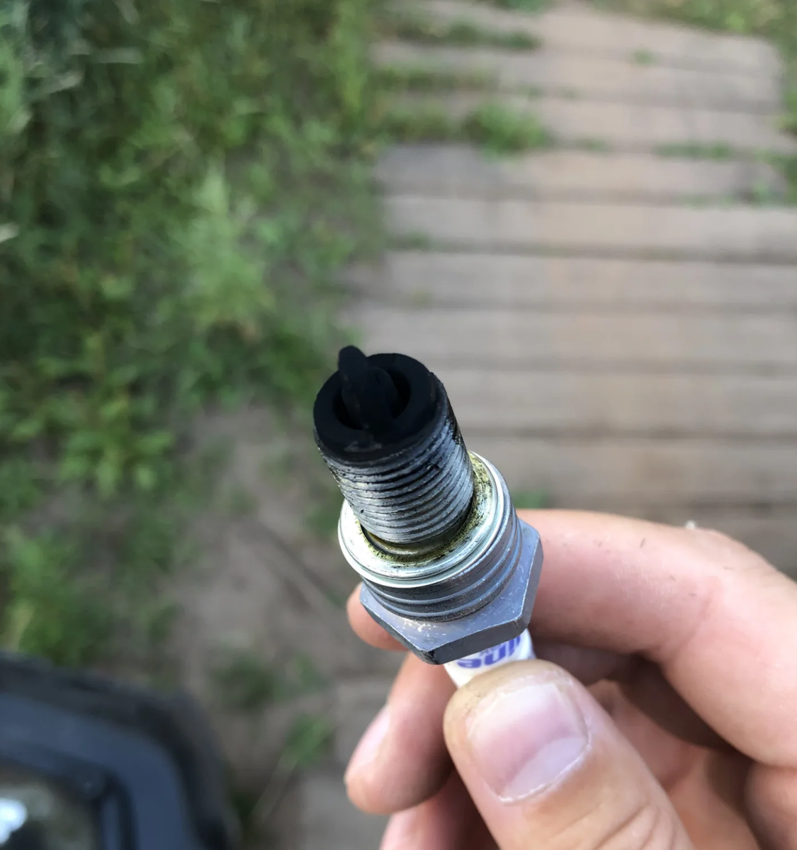 Богатая смесь на свече