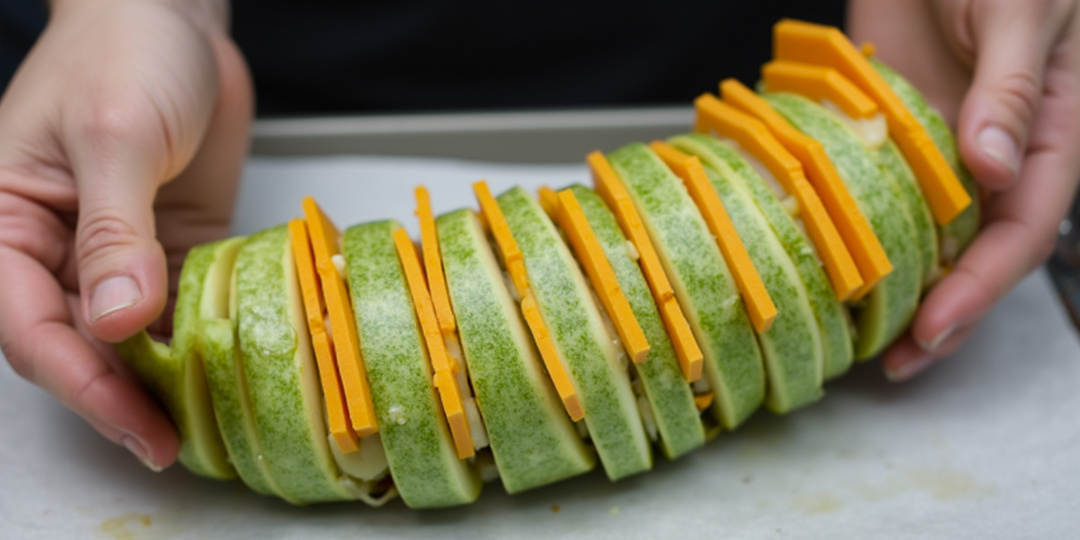 Кабачки по-новому: просто нарежь и запеки с сыром