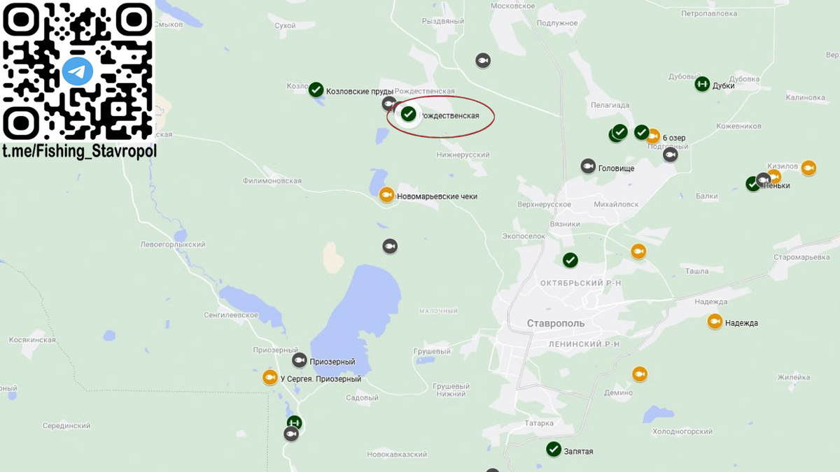 Платная рыбалка водоема "Рождественская"
