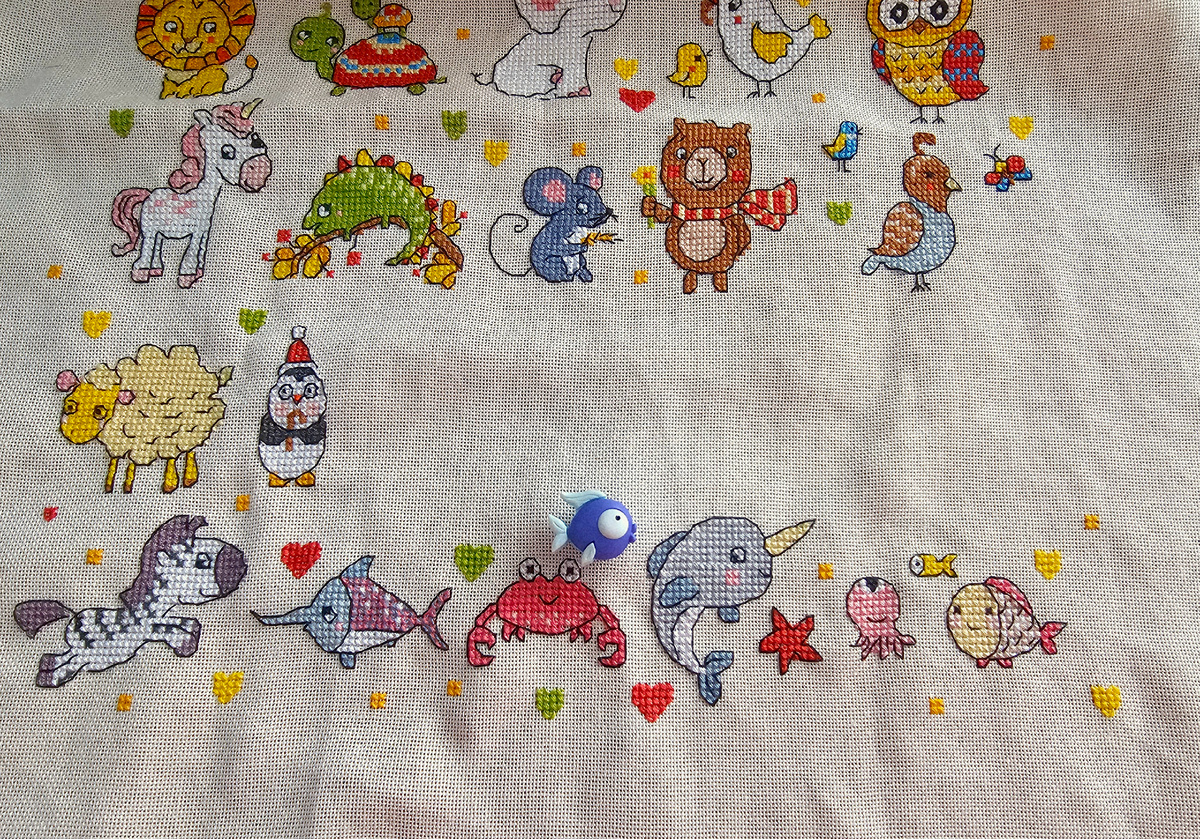 "Детский семплер" от Алёны Кошкиной. Стало