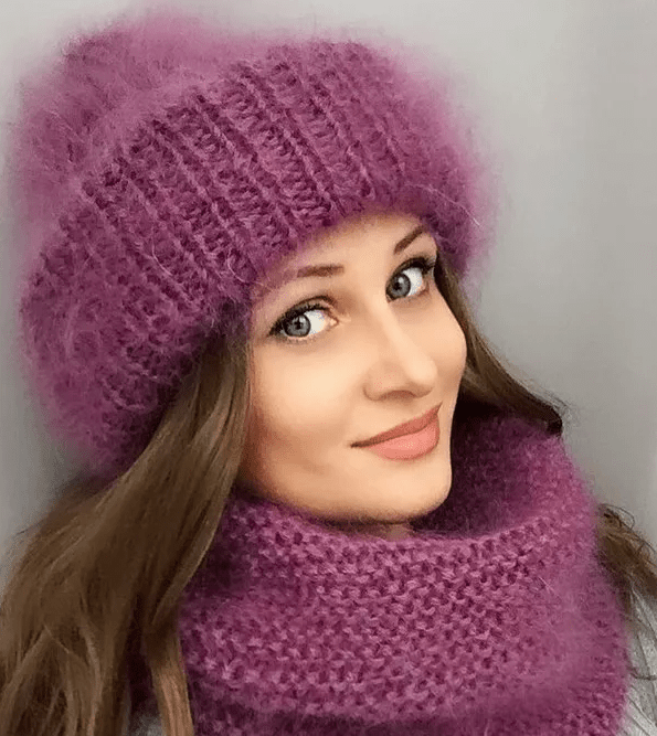 Головной убор из мохера с отворотом и есть шапочка таккори