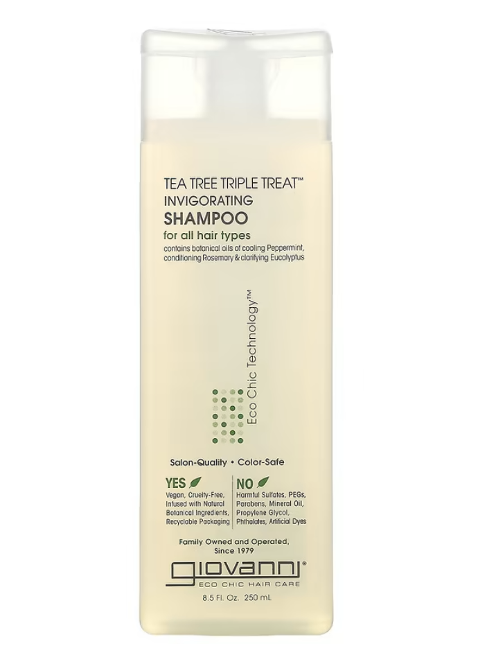 Giovanni, Tea Tree Triple Treat, укрепляющий шампунь, для всех типов волос, 250 мл