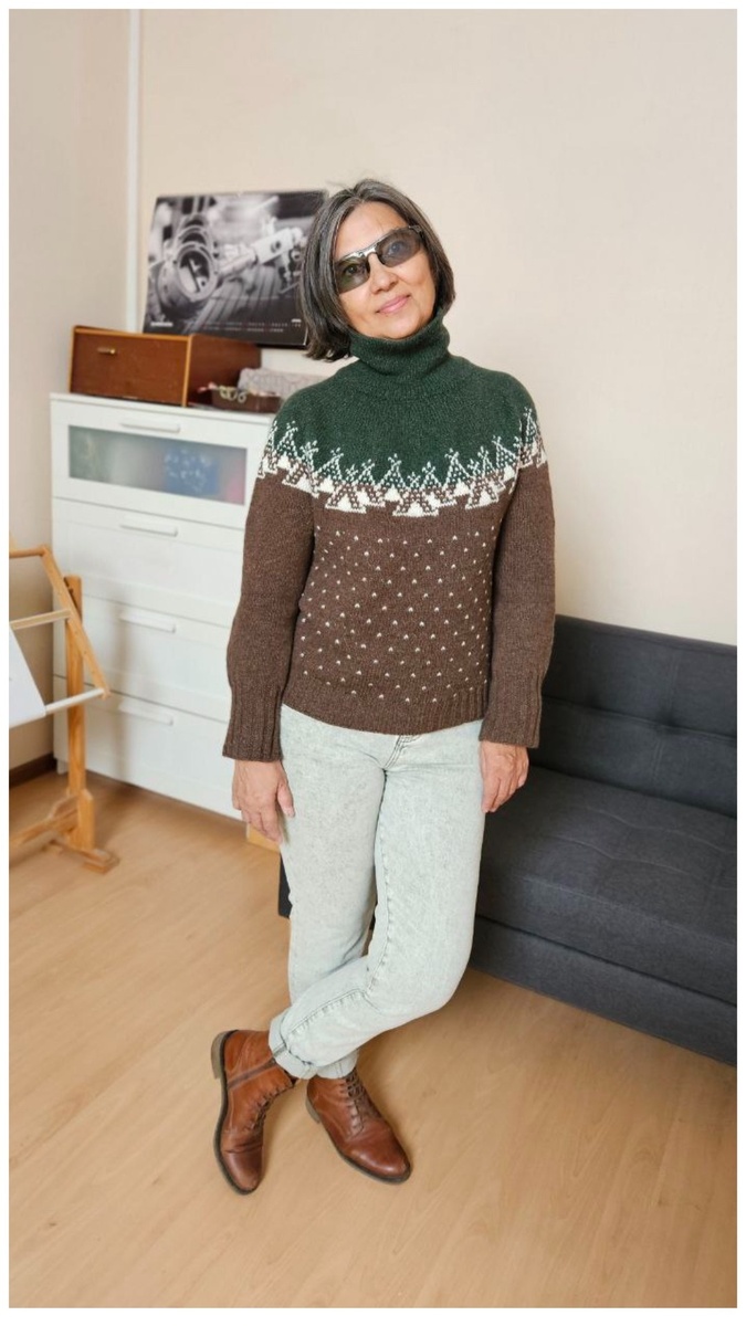 На улице +36 в тени 😂 Поэтому, только домашний показ мод под сплитом)) ©Фото: Вязальный флуд и ещё ни о чём... 