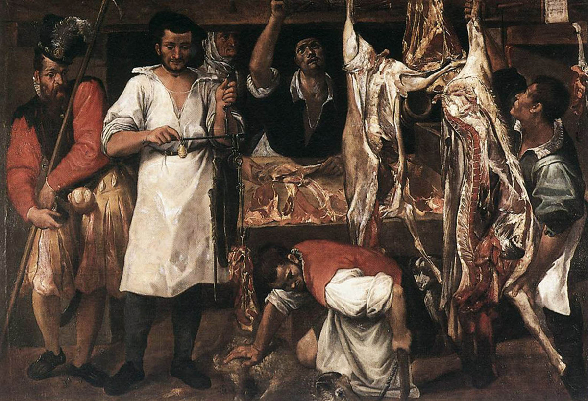 Аннибале Карраччи «Мясная лавка», 1583