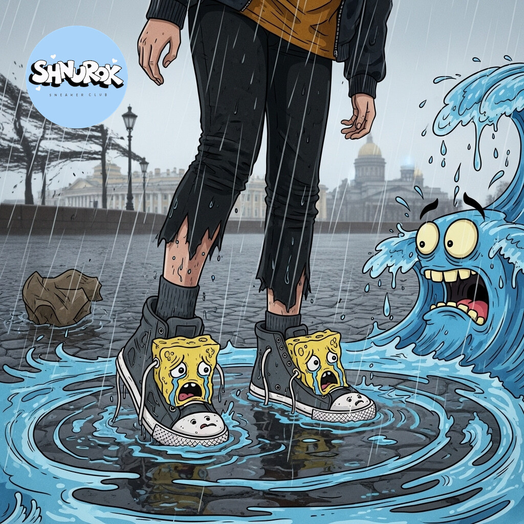 Классическая ошибка: не та обувь в питерский шторм