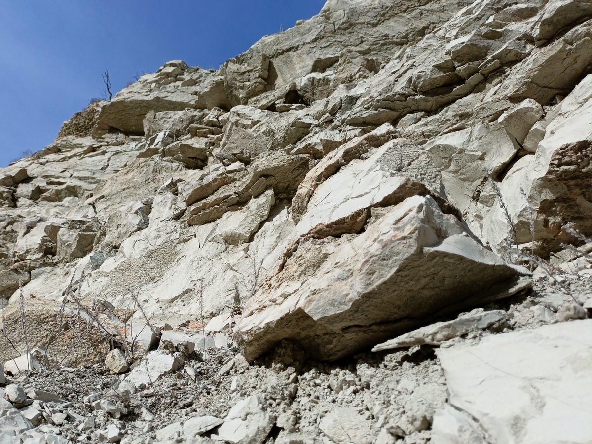 Фото автора: фрагмент скалы (Дагестан, январь 2024)