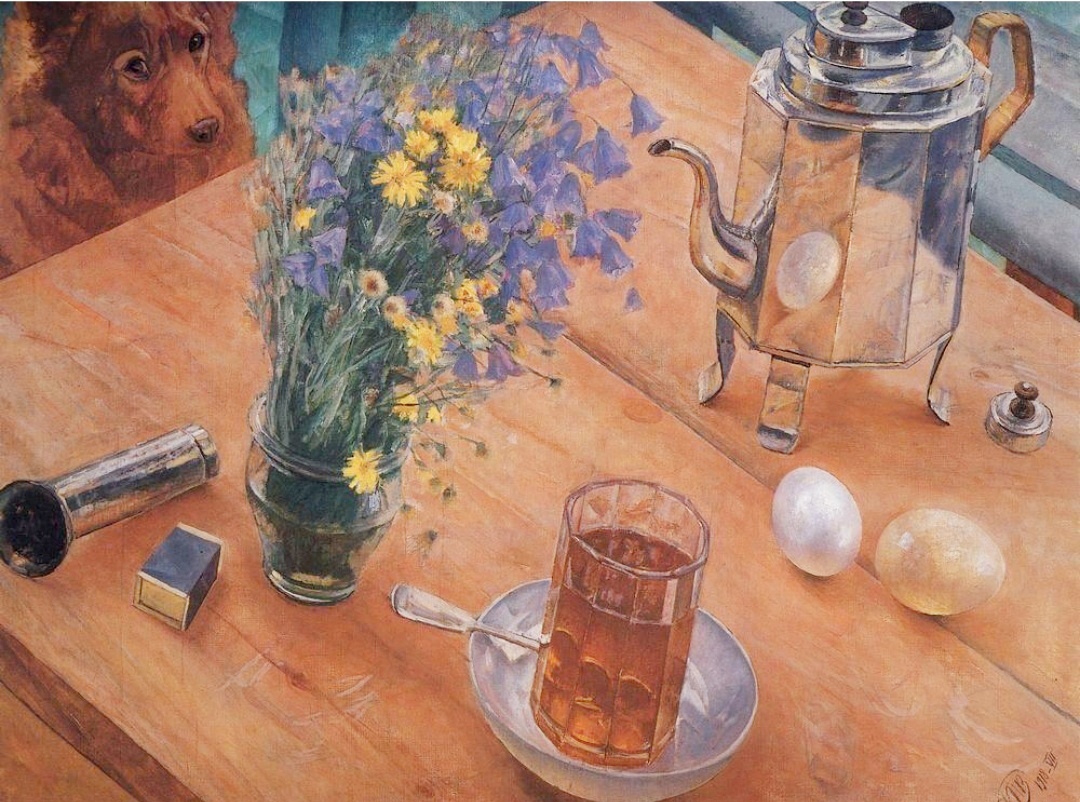 «Утренний натюрморт» Петрова-Водкина. Нашли кота?