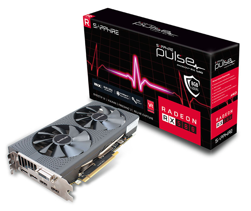 Sapphire AMD Radeon RX 580 PULSE 8192MB 256bit GDDR5