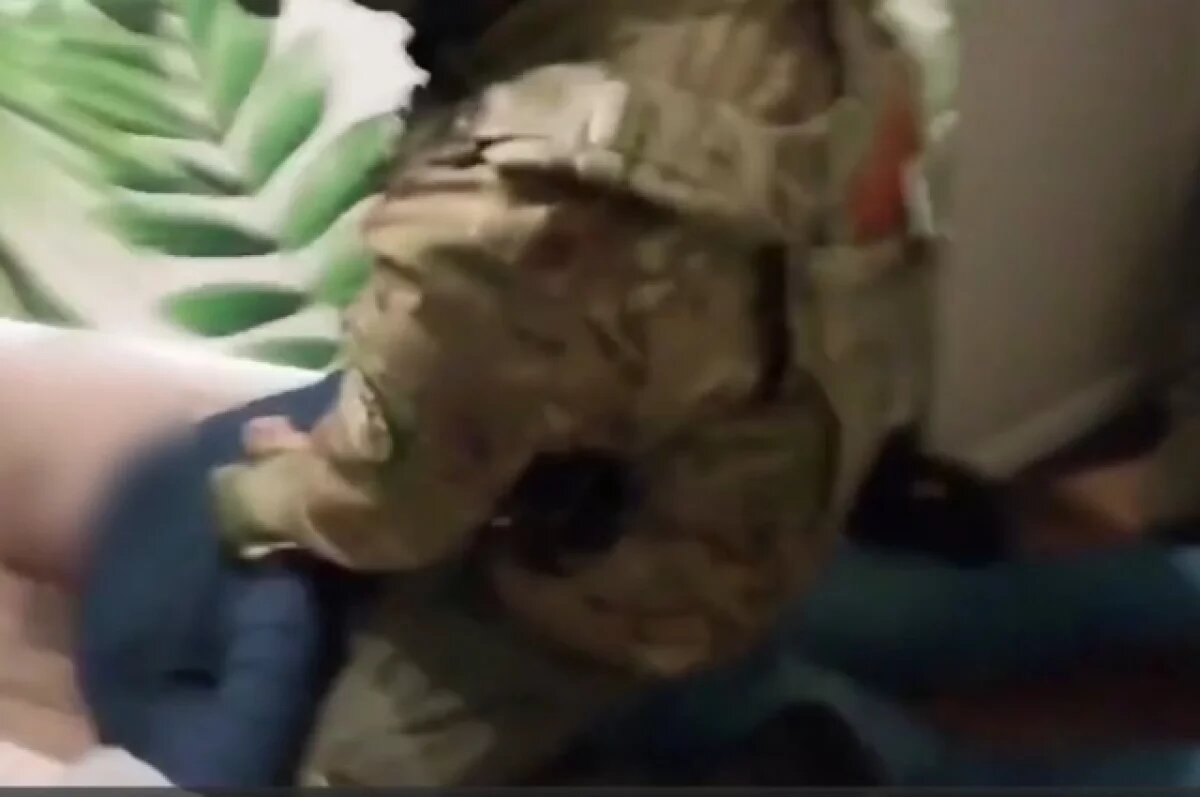    Оперативная съемка во время задержания.