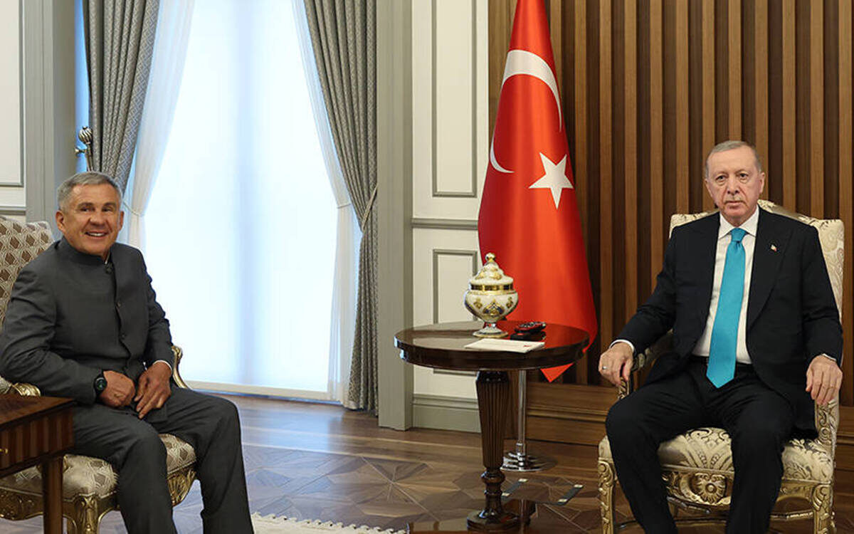 Позицию Владимира Путина повторил Реджеп Эрдоган на встрече с МиннихановымФото: rais.tatarstan.ru