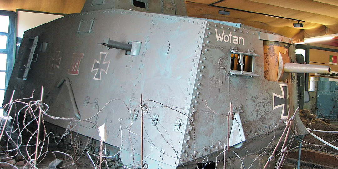 Танк A7V «Вотан»: первая немецкая тяжёлая махина и предтеча бронепотопа