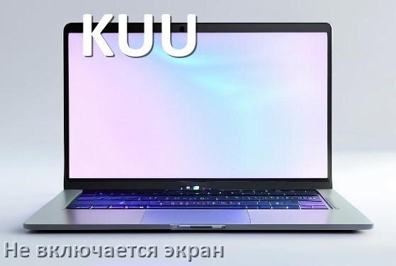 
Почему на ноутбуке KUU чёрный экран не включается и что делать