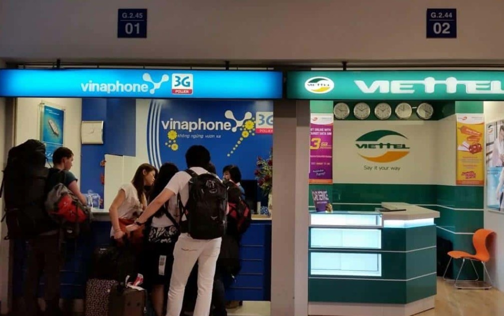 Мобильные операторы связи в аэропорту Вьетнама