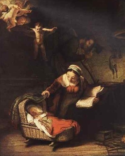 Рембрандт. Святое семейство. 17 в.