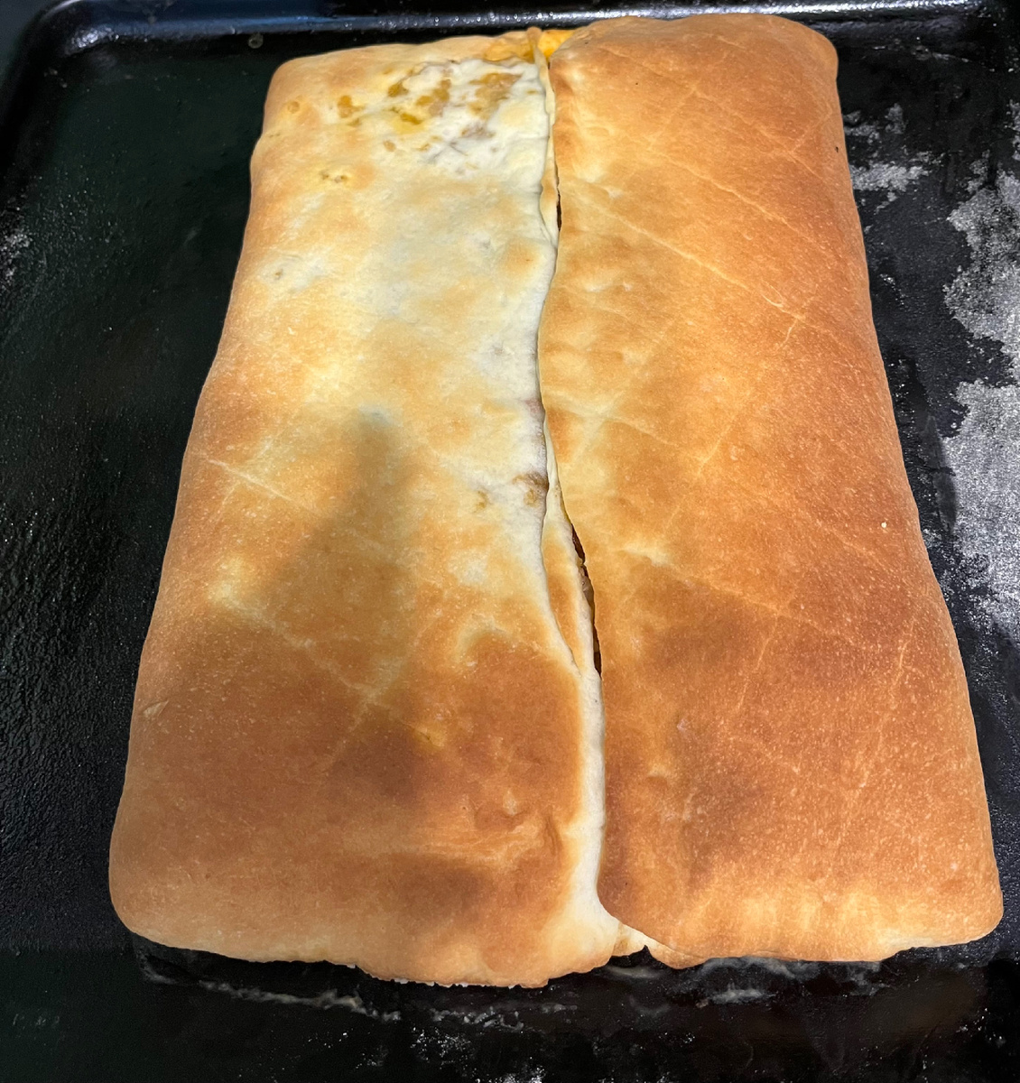 Как-то неравномерно зарумянился в этот раз