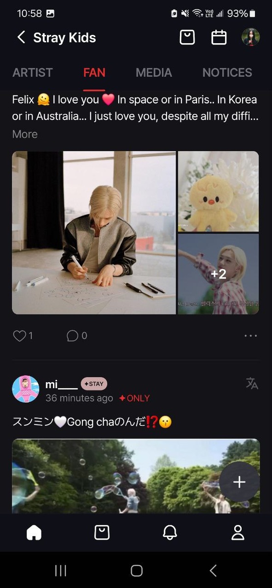 Сообщения Стэй пишут на самых разных языках мира