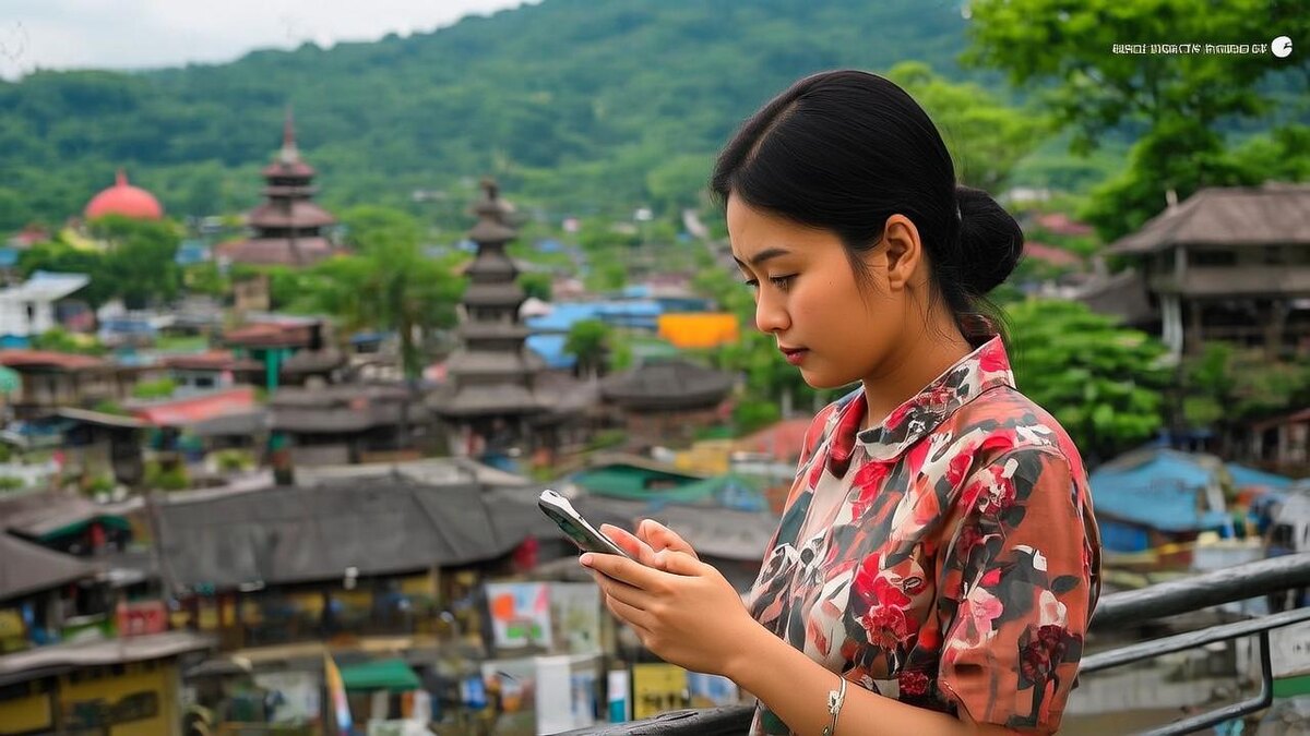 Мобильные операторы связи в аэропорту Индонезии