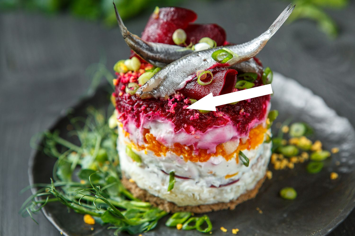    Сельдь под шубой как арт-объект или как удивить гостей на фуршете