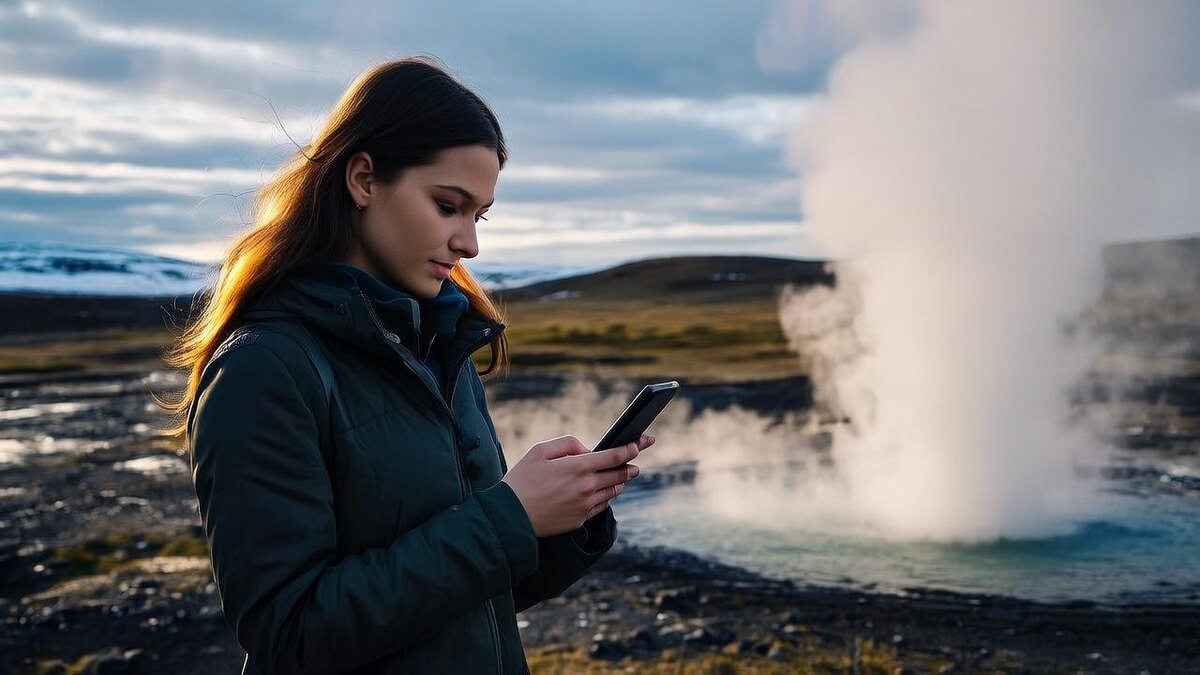  Мобильные операторы связи в аэропорту Исландии
