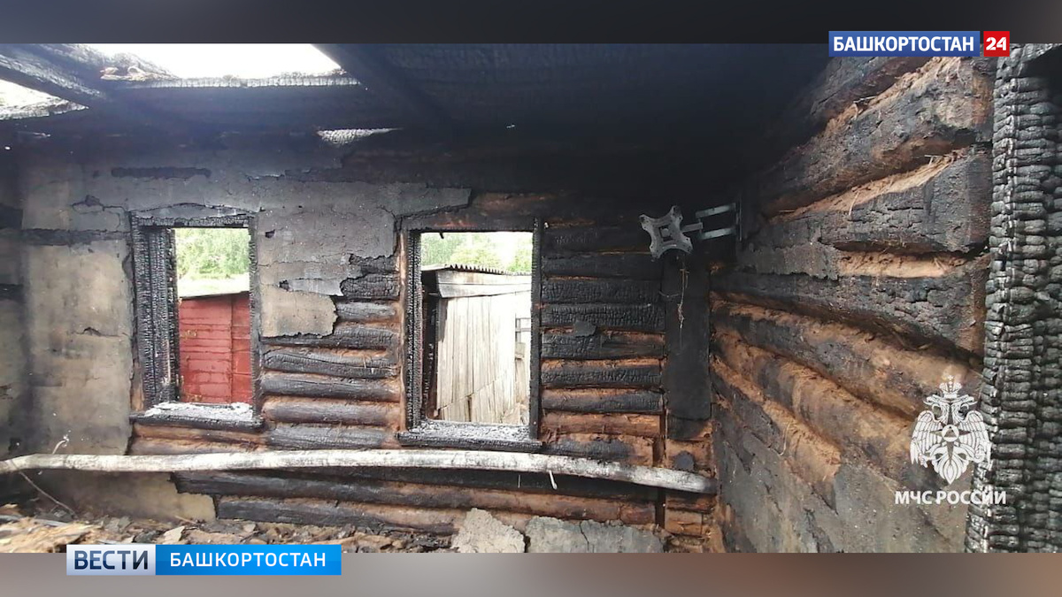    В сгоревшем доме в Туймазинском районе Башкортостана нашли тело 50-летнего мужчины