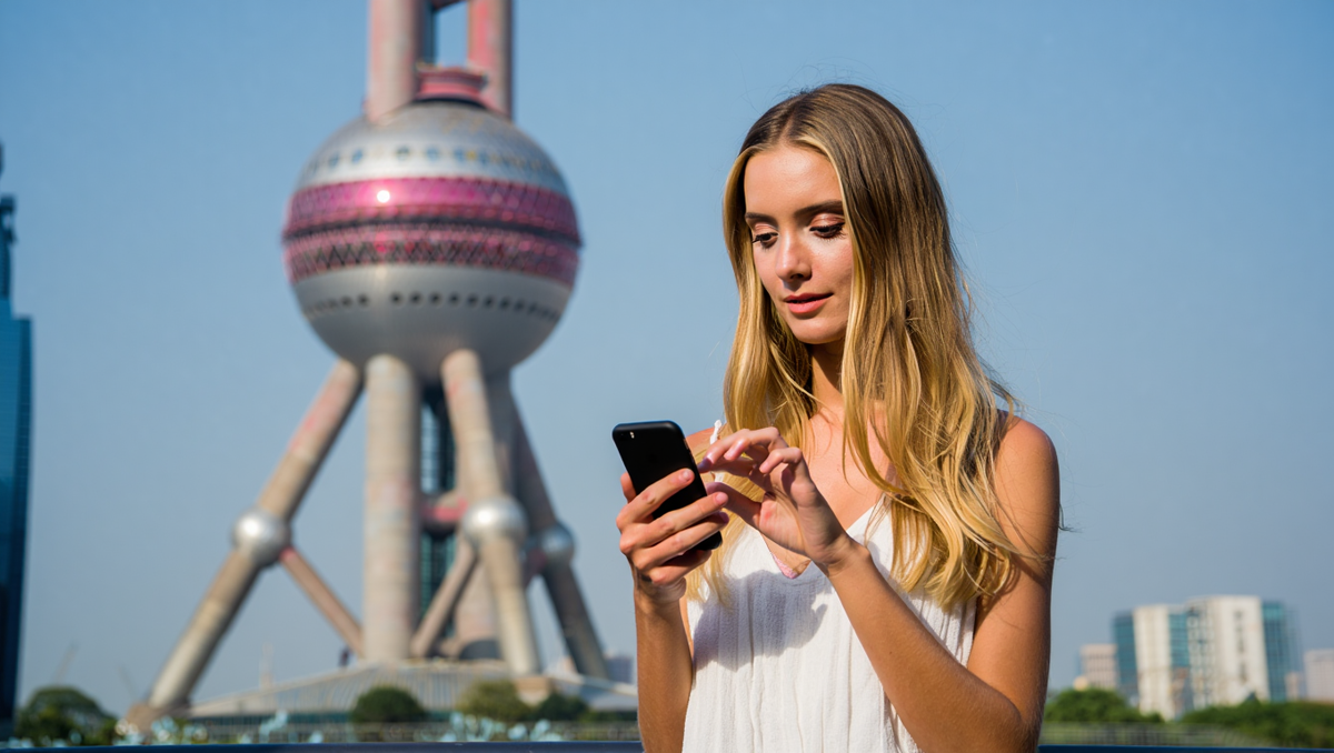 Мобильные операторы связи в аэропорту Шанхая
