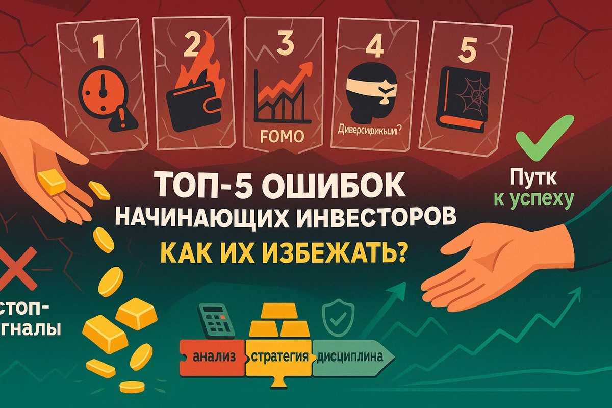 Топ-5 ошибок начинающих инвесторов
