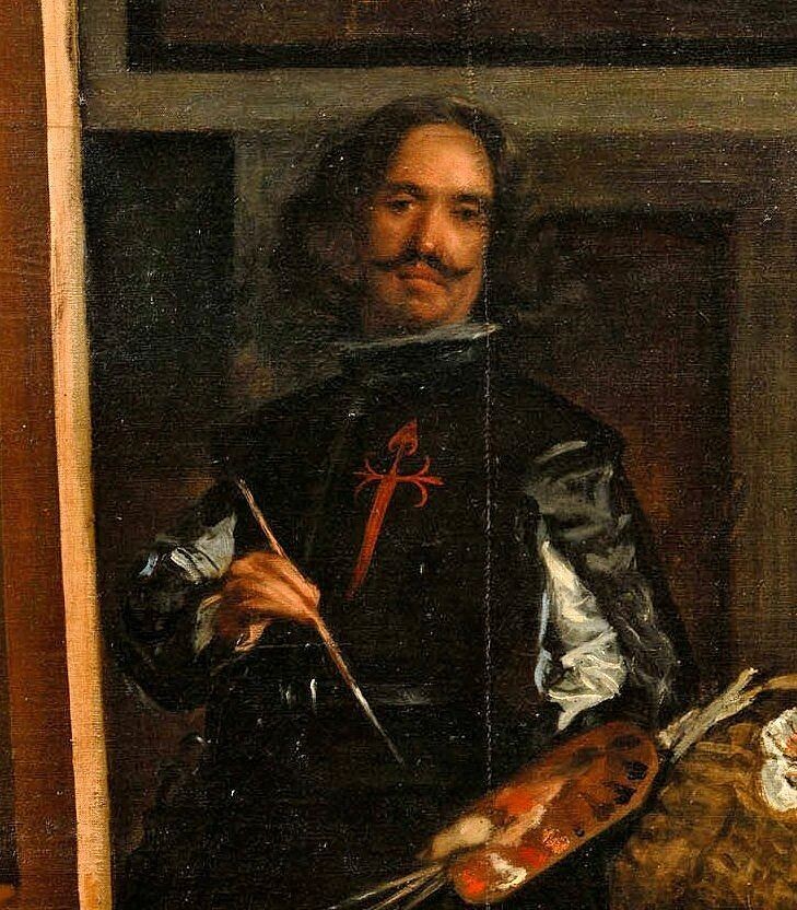 Автопортрет Диего Веласкеса (фрагмент картины «Менины», 1656)