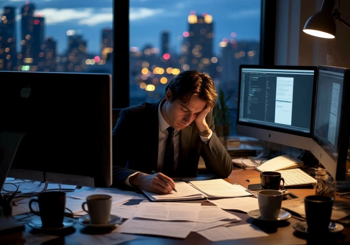 Узнаёте себя в этом силуэте, трудоголики?