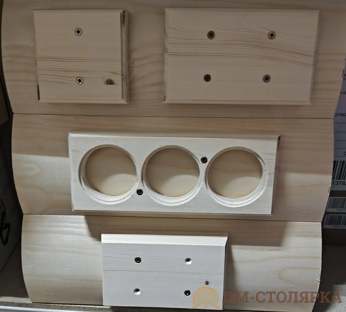 Накладки на бревно производства ДМ-Столярка