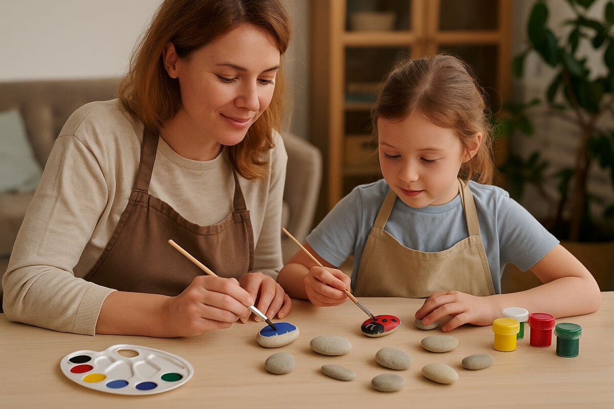 Расписные камни