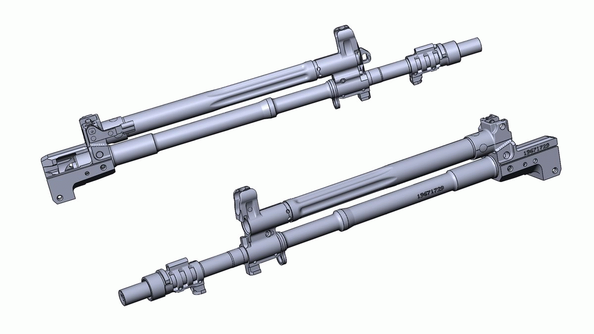 Ствол в сборе АК-12 (тип 1, тип 2)