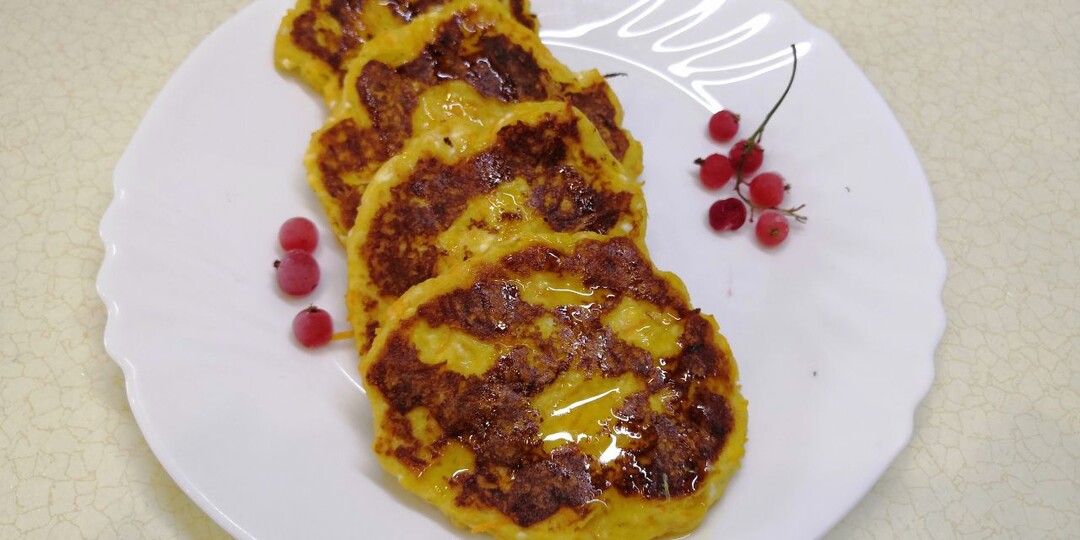 Творожно-морковные оладьи