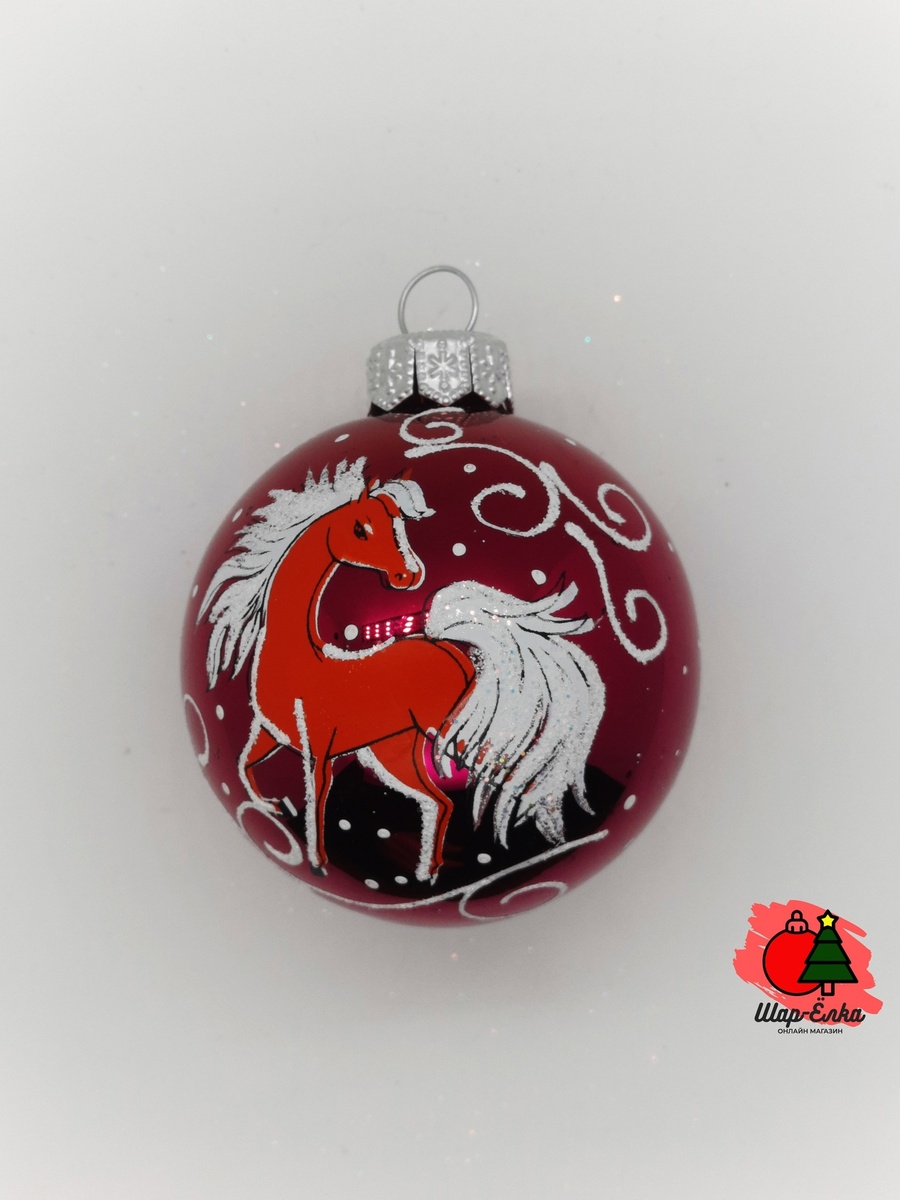 Ёлочный шар 60 мм "Ника" Зодиак (Ёлочка)
