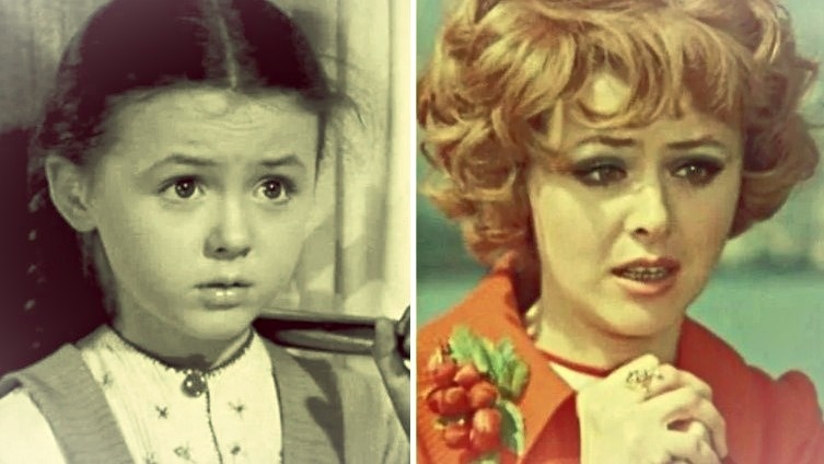 Слева Наталья Селезнева в детстве. Фото: Яндекс картинки.