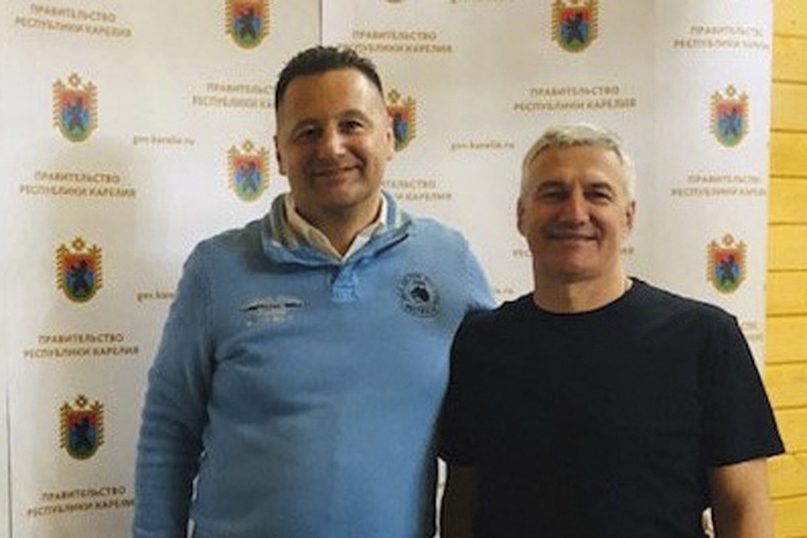 Глава Карелии А. Парфенчиков и его бывший советник А. Раумо-Очеретько. 