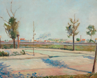 Поль Синьяк. Предместье Парижа. 1883