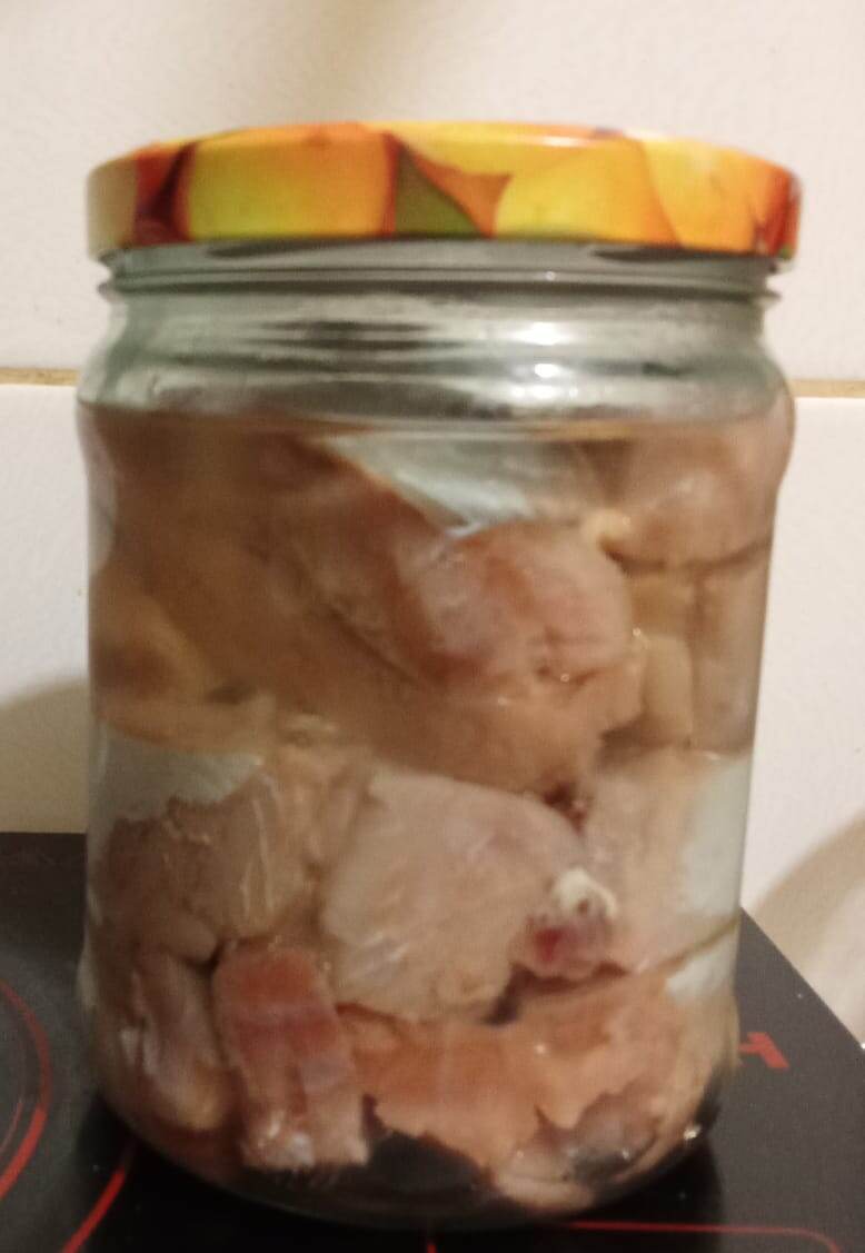 В таком виде рыба долмашнего посола отправляется на хранение в холодильник