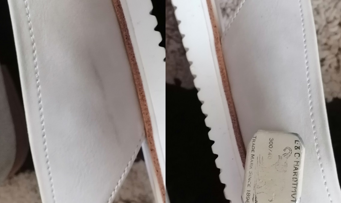 Черные полосы на светлой обуви стираются обычным школьным ластиком