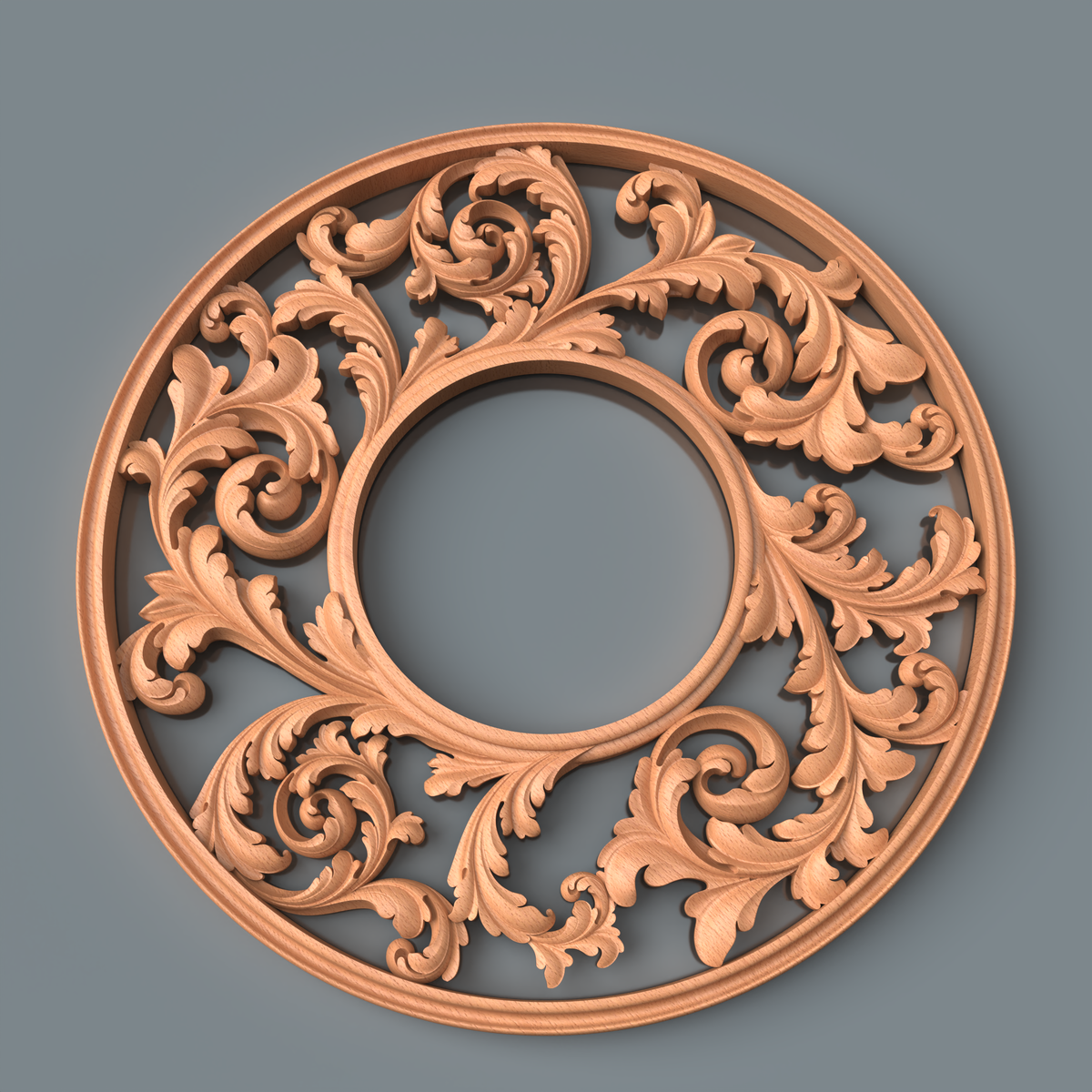 3D модель деревянного обрамления для часов