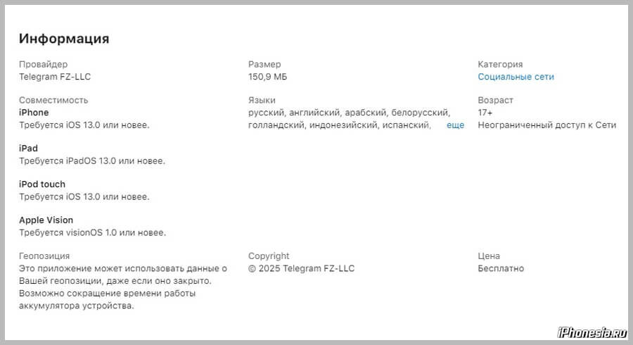 cписок поддерживаемых операционных систем