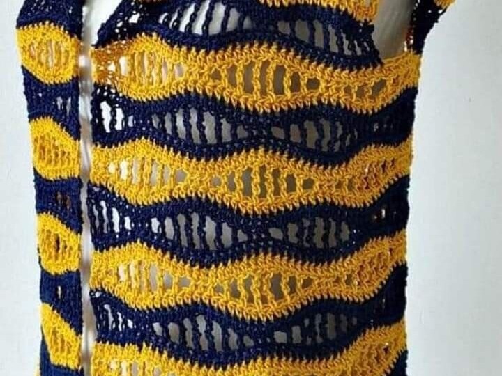 Волнистый узор крючком — просто, эффектно и с вариациями