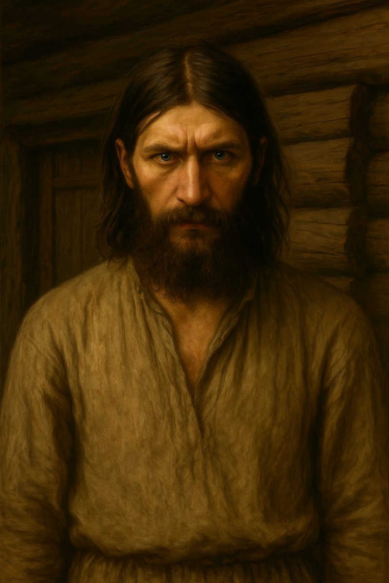 Григорий Распутин в молодости, 1890-е годы. Сибирский крестьянин из села Покровское до встречи с царской семьей. Реконструкция.