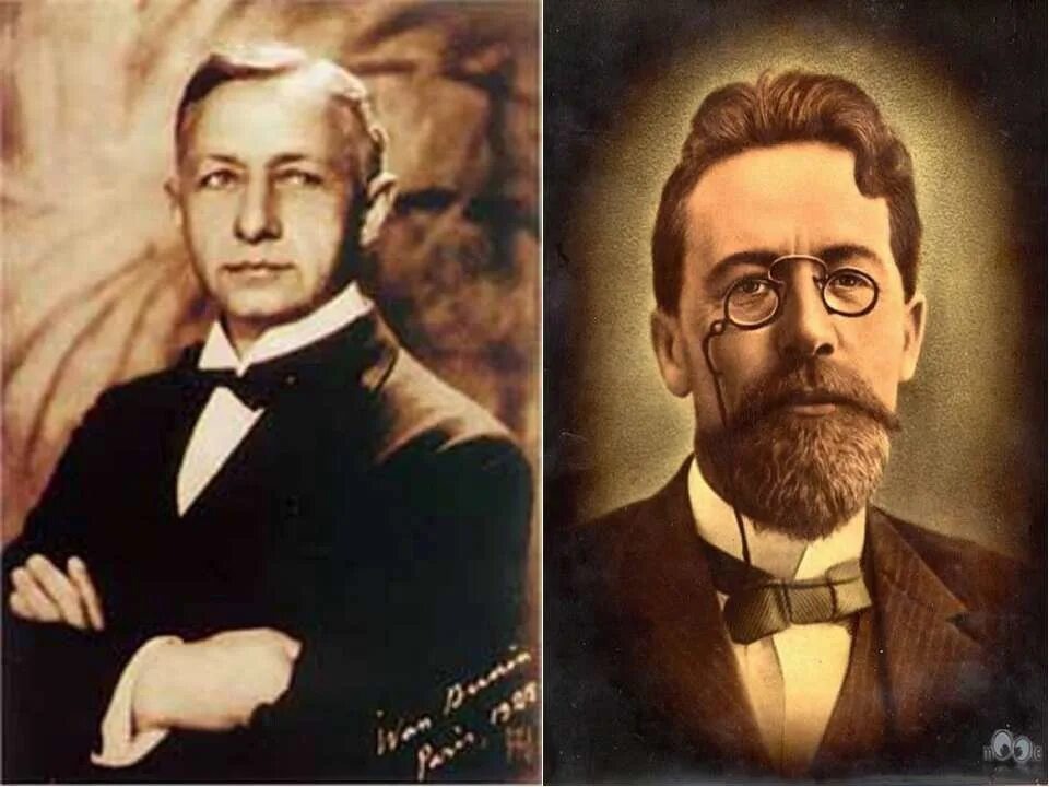 Иван Бунин и Антон Павлович Чехов, ученик и учитель.