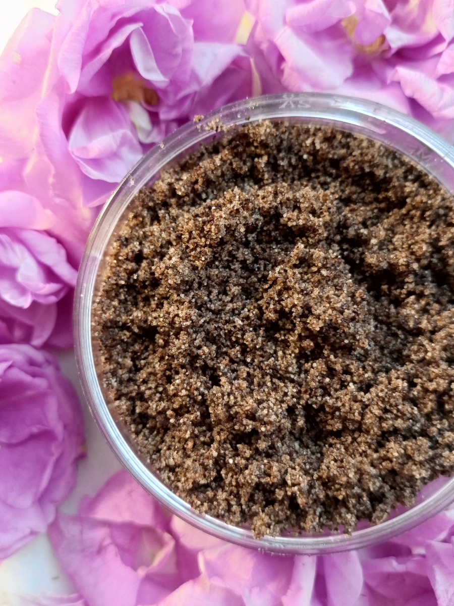 Кофейный скраб для тела с маслами кокоса и жожоба. 